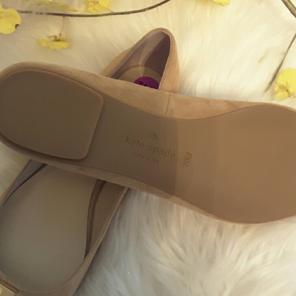 Kate Spade genuine suede flats shoes - Picture 3 of 8